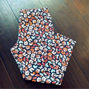 🌟 Carter's Girls Cute Flower Power Floral Graphic Snug-Fitted Leggings Size: 14